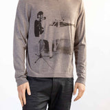 John lennon ls crewneck with digital print