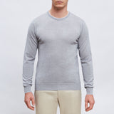 Light Grey Light Gauge Crew Neck