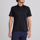 Textured Jacquard Luxe Short Sleeves Knit Polo