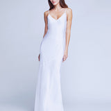Serita Maxi V-Neck Bias Dress