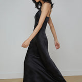 Serita Maxi V-Neck Bias Dress