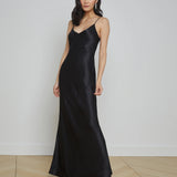 Serita Maxi V-Neck Bias Dress