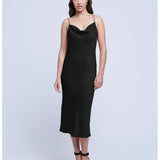 Amina Cowl Neck Chain Dress