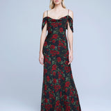 Kenna Cowlneck Coldshoulder Dress