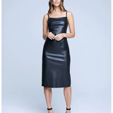 Dream Vegan Leather Dress