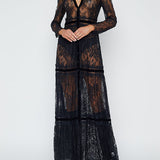 Poe Mix Lace Maxi Dress
