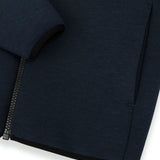 High-Neck Zip Up Sweater