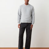 Mens Textured Knit Crew Neck Sweatshirt Mainstream