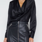 Lotus Cowl Neck Blouse
