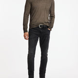 Drew Long Sleeve Silk Blend Magic Wash Vee