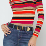 Olene Stripe Turtleneck