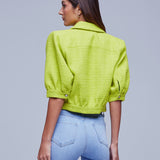 Cove Crop Short Sleeve Jacket
