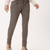 MARON Jersey Houndstooth Drawstring Jogger 123-79-5144