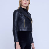 Onna Cropped Biker Jacket