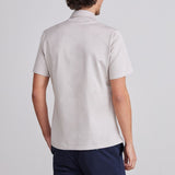 Textured Jacquard Luxe Short Sleeves Knit Polo