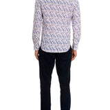 Blue Hawaiian Long Sleeve Shirt