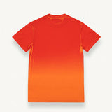 Mens Faded Effect Printed Cotton Crew Neck Logo T-Shirt