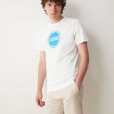 Cotton Round Neck Short Sleeve T-shirt with Colourful Logo Print