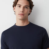 Mens Essential Crewneck Compact Cotton T-shirt