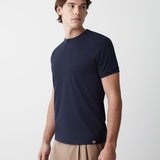 Mens Essential Crewneck Compact Cotton T-shirt