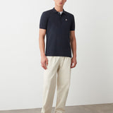 Men's Piqué Polo-Shirt with Ribbed Trims