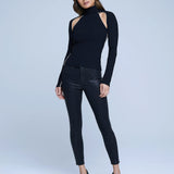 Goldie Coldshoulder Turtle Neck Sweater