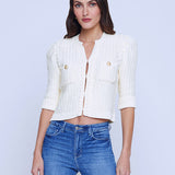Delilah Crop Textured Cardigan