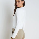 Toulouse Crop Crew Neck Cardigan