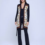 Beverly Silk Panel Cardigan