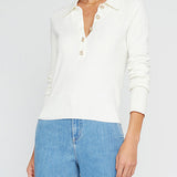 Sterling Collar Button Sweater