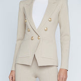 Kenzie Metallic Knit Blazer