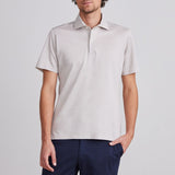 Textured Jacquard Luxe Short Sleeves Knit Polo