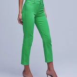 Alexia High-Rise Crop Cigarette Pants