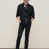 NYE Classic Fit Shirt With Regular Collar Partial Placket