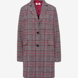 (93-6427) Porto Plaid Tailored Coat