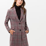 (93-6427) Porto Plaid Tailored Coat