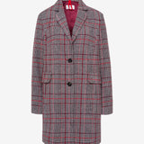 (93-6427) Porto Plaid Tailored Coat