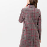 (93-6427) Porto Plaid Tailored Coat