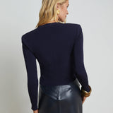Toulouse Crop Crew Neck Cardigan