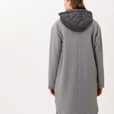 Lisbon WooLook Long Modern Wool Blend Trench Coat