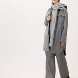 Lisbon WooLook Long Modern Wool Blend Trench Coat
