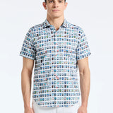 Paradis Portal Short Sleeve Button Down Shirt - Multi