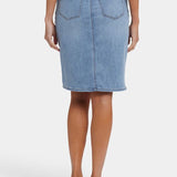 High-Rise Hollywood Stretch Denim Skirt