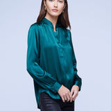 Bianca Band Collar Blouse