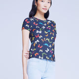 Ressi Short Sleeves Crew Butterflies