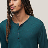 Danville Regular Fit Long Sleeves Henley with Placket Detail