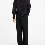 Long Sleeve Mercerized Cotton in Python Jacquard