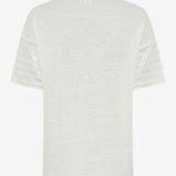 (36-7218) Candice Linen Printed Foil Stripe
