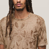 Barrow Short Sleeve Fading Floral Burnout Crew