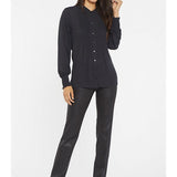 Pleated Peasant Blouse
